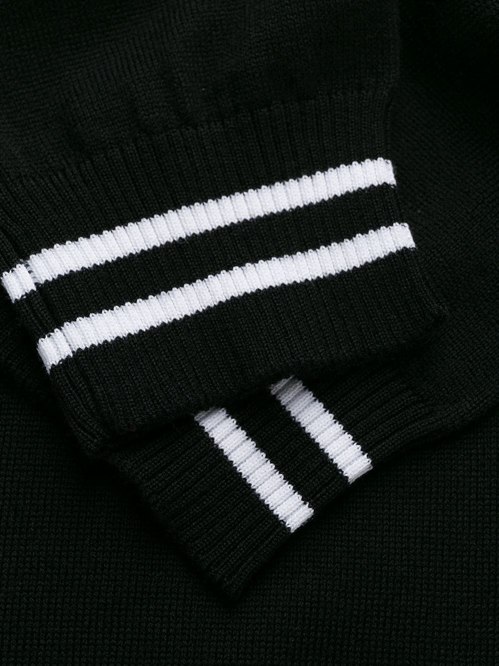 Shop Iceberg Knit Logo Print Jumper In Black