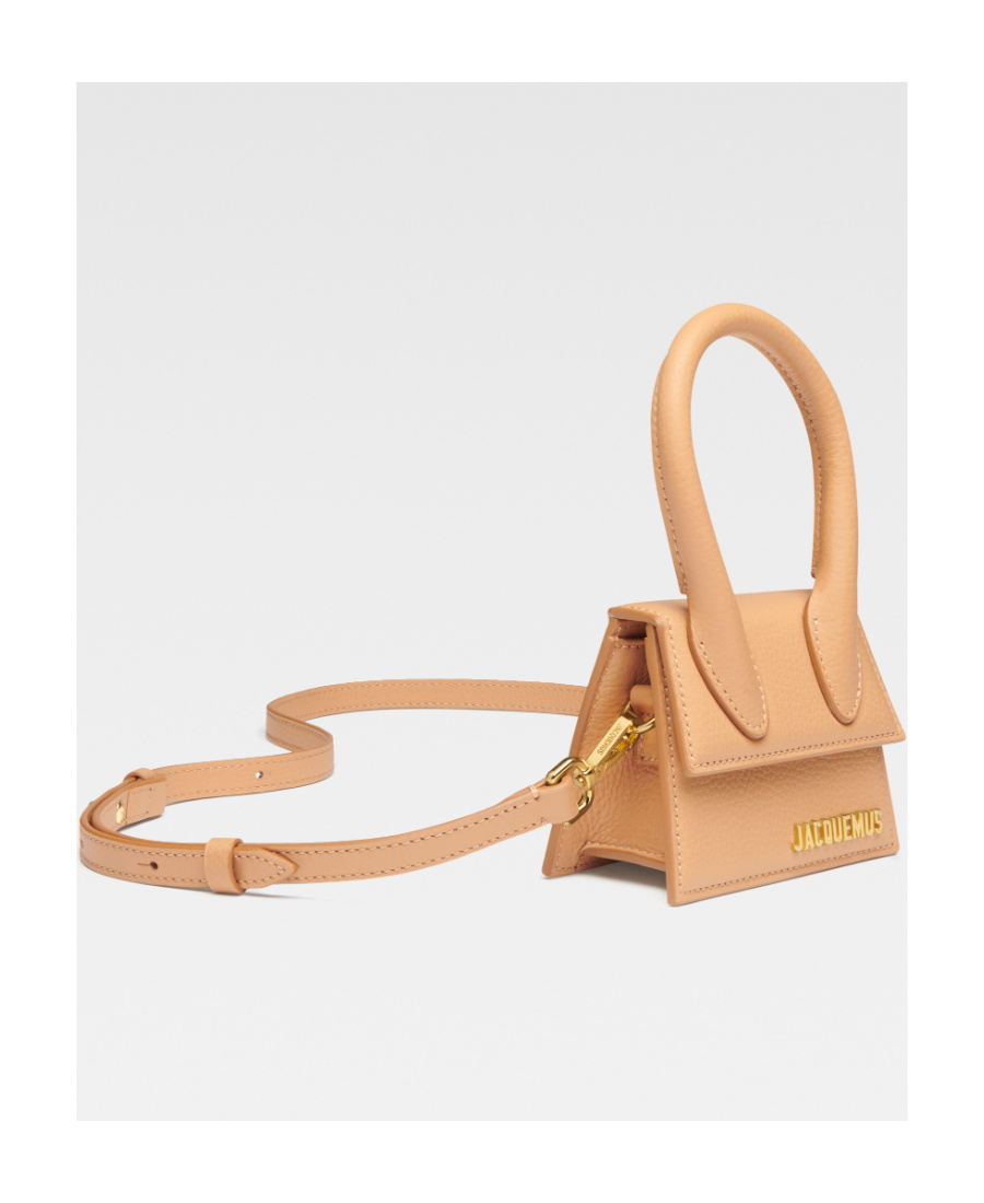 Jacquemus Le Chiquito Leather Mini Bag In Nude