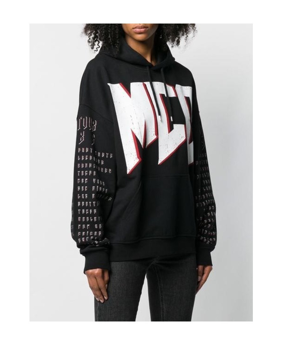 Mcq By Alexander Mcqueen Logo Printed Hoodie In Black