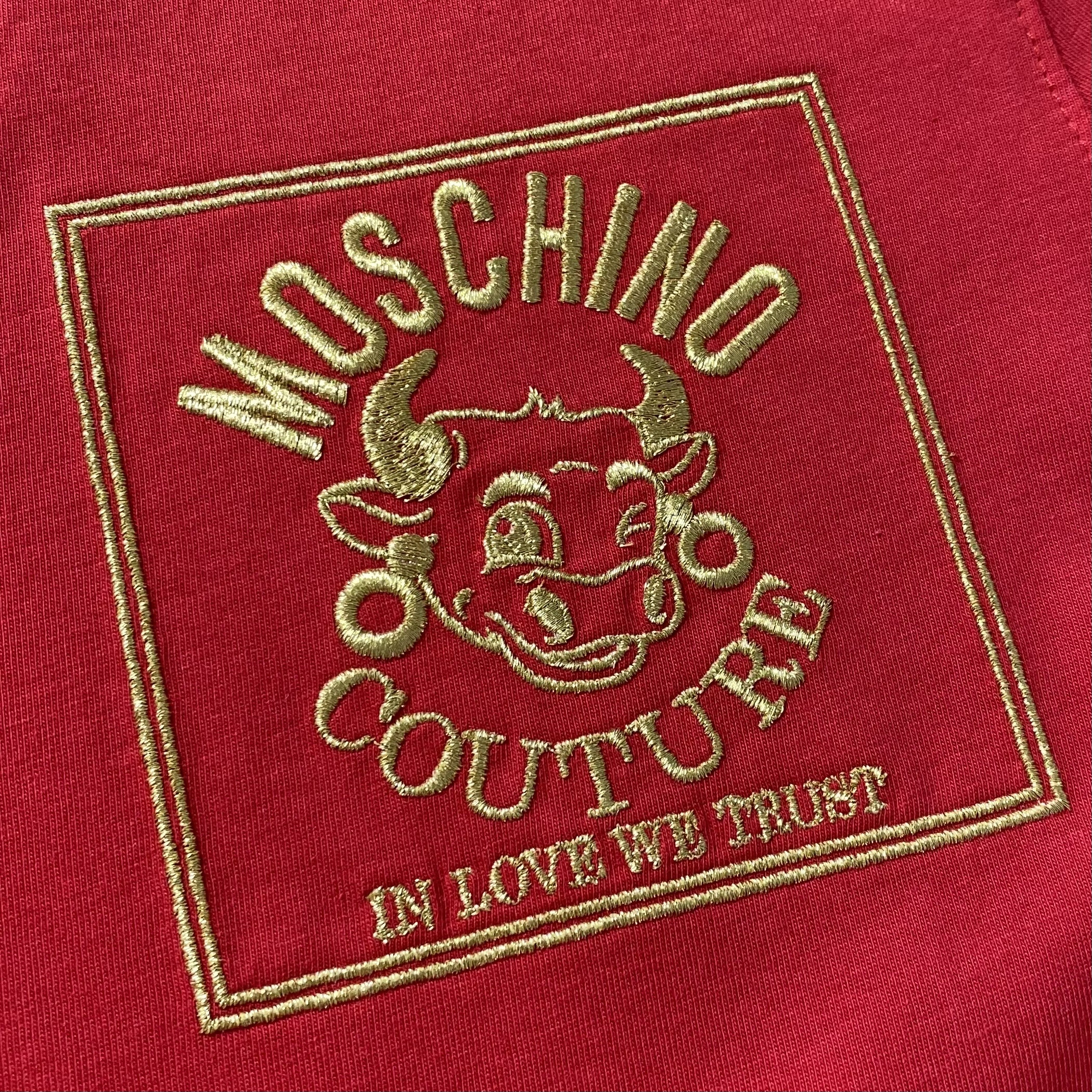 Moschino Printed T-shirt In Red