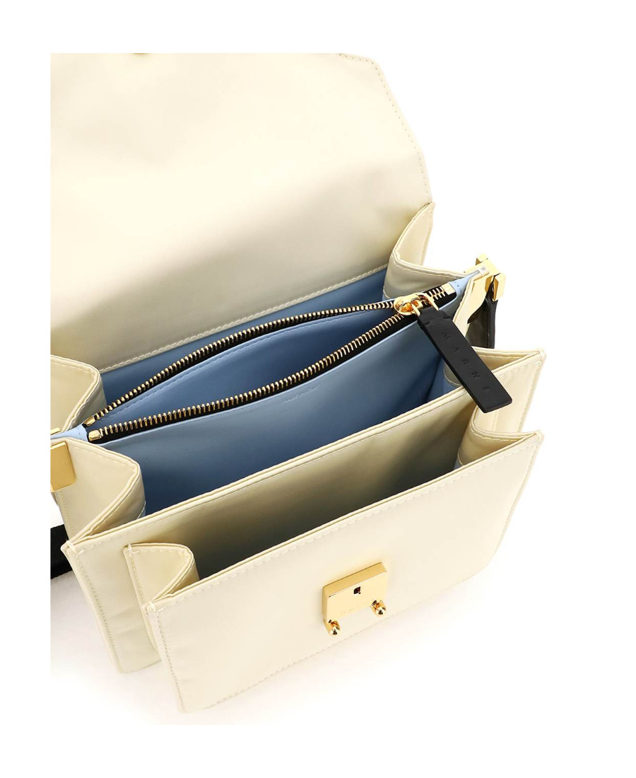Marni Trunk Strapped Shoulder Bag In Nude