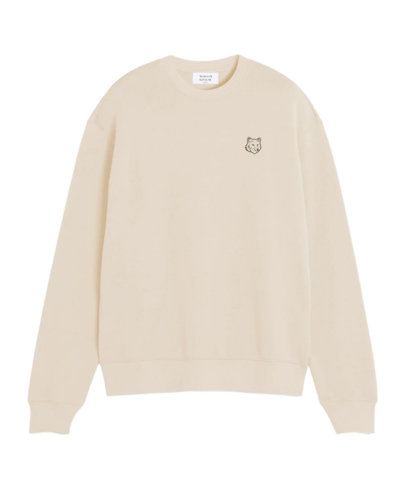Maison Kitsuné Bold Fox Head-patch Sweatshirt In Nude