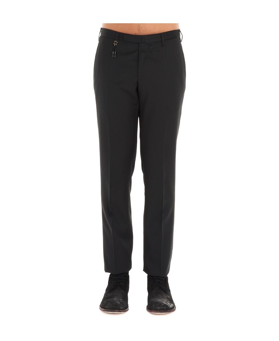 Incotex Straight Leg Trousers In Black
