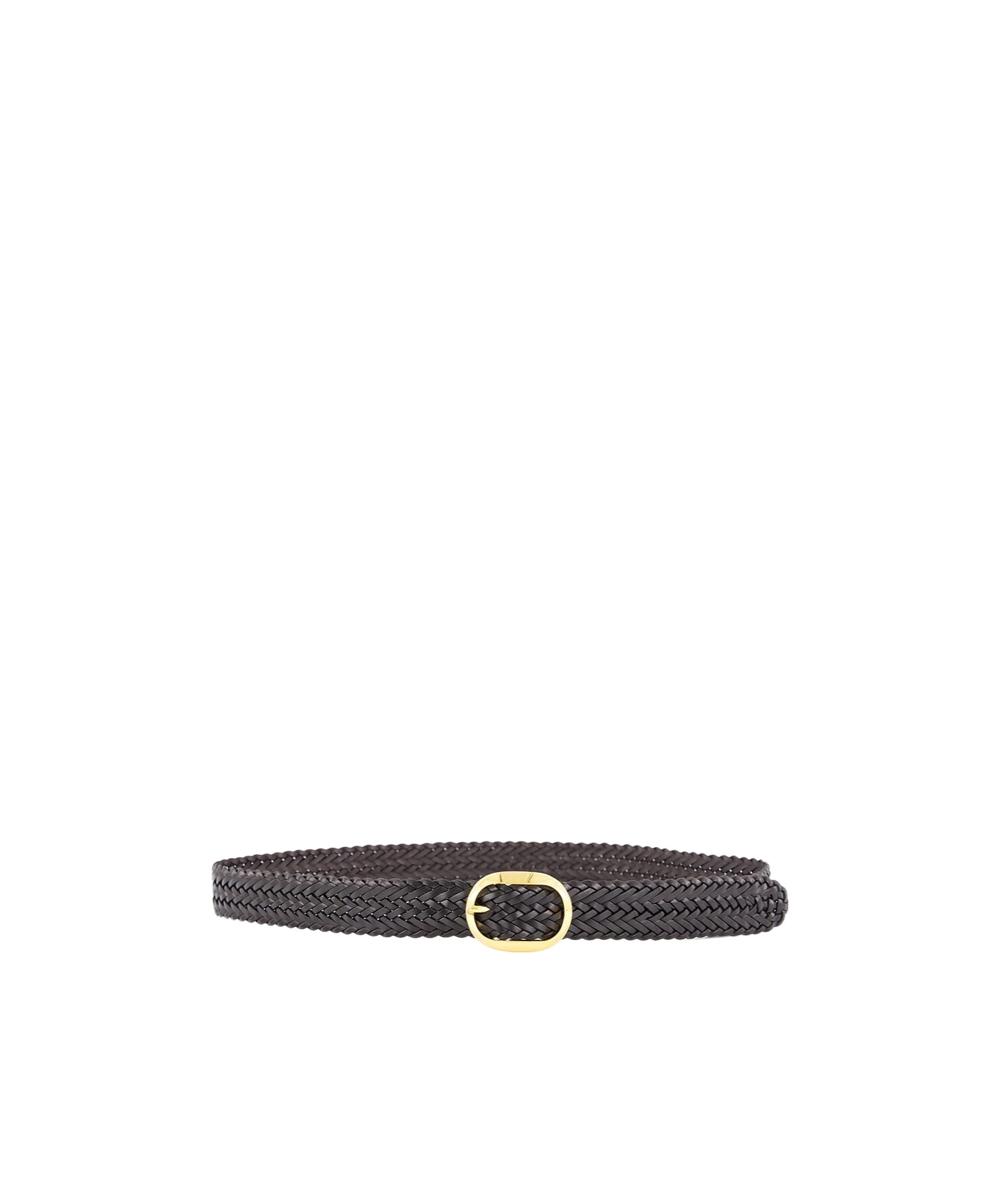 Tom Ford Braided Buckle Belt In Brown