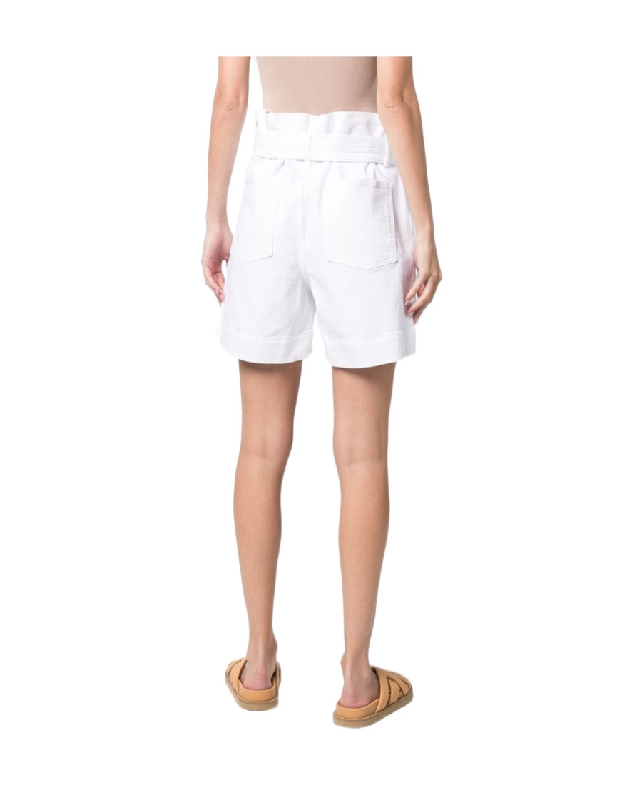 P.a.r.o.s.h Paperbag-waist Shorts In White