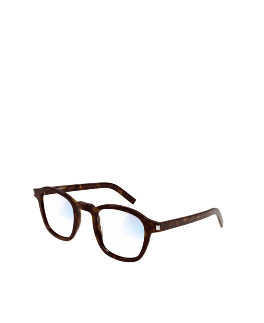 Saint Laurent Eyewear Square Frame Glasses In Brown