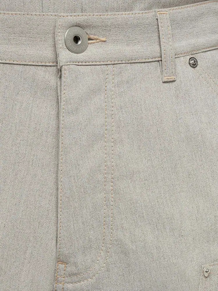 Ferragamo Belt Loop Working Casual Pants In Gray