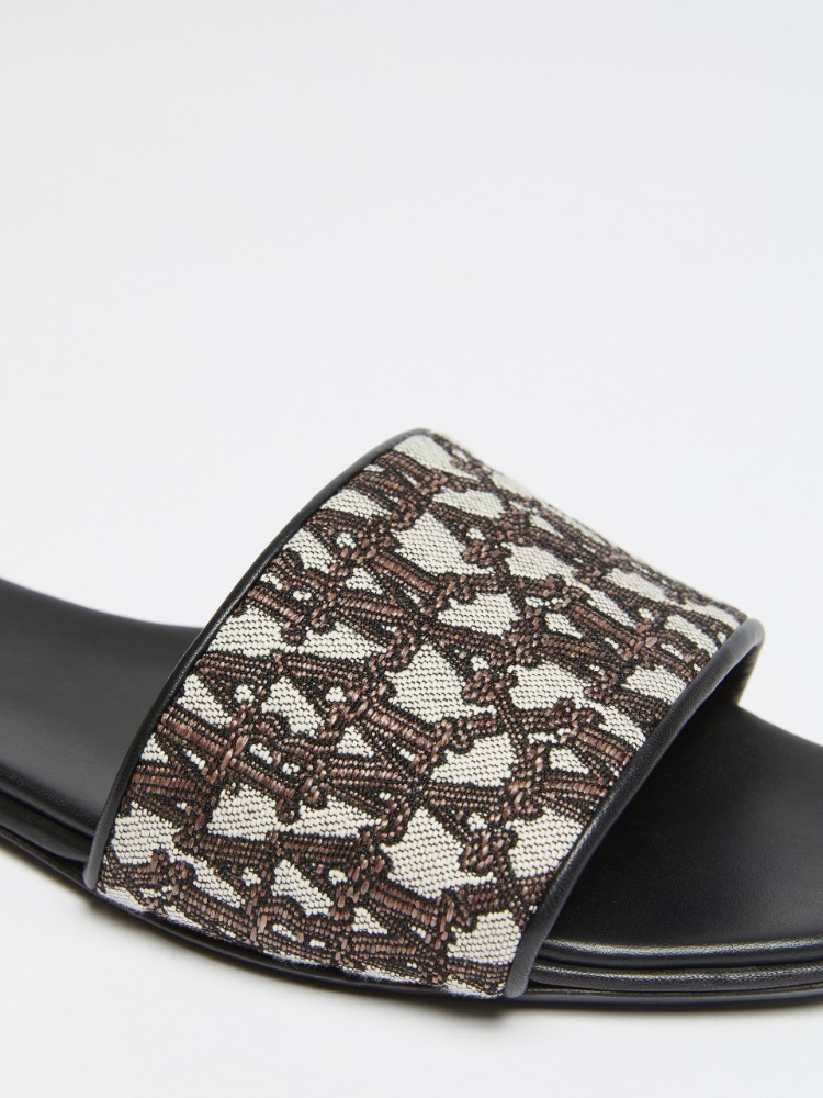 Max Mara Jacquard Shampoo In Black