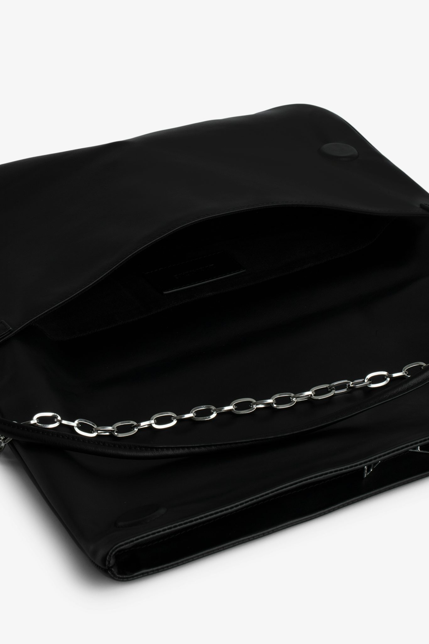 Zadig & Voltaire Rock Eternal Xl Logo Shoulder Bag In Black