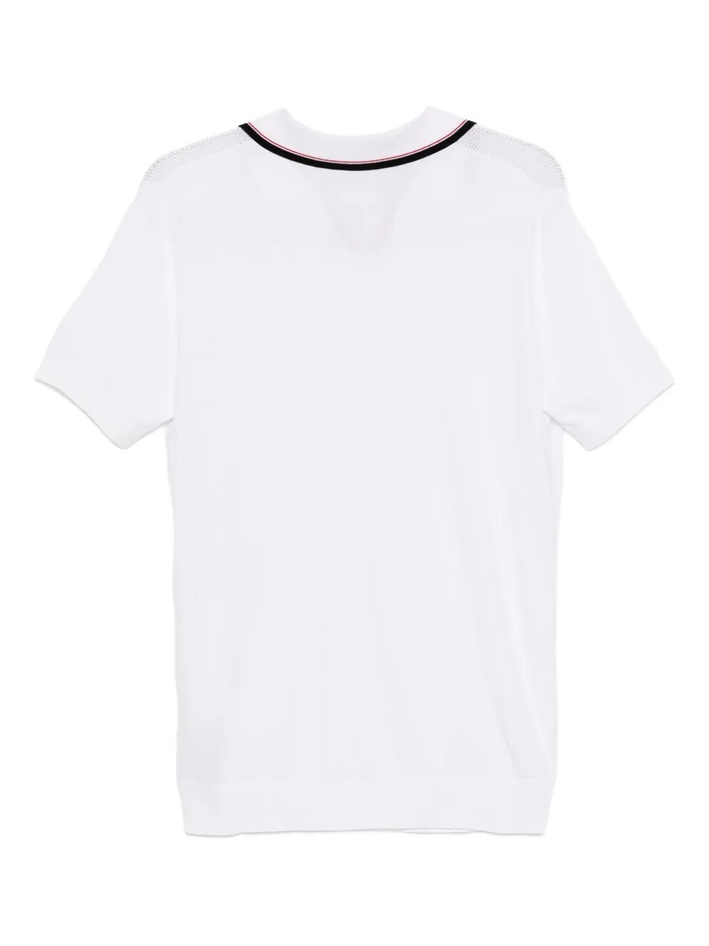 Karl Lagerfeld Contrasting-trim Polo Shirt In White