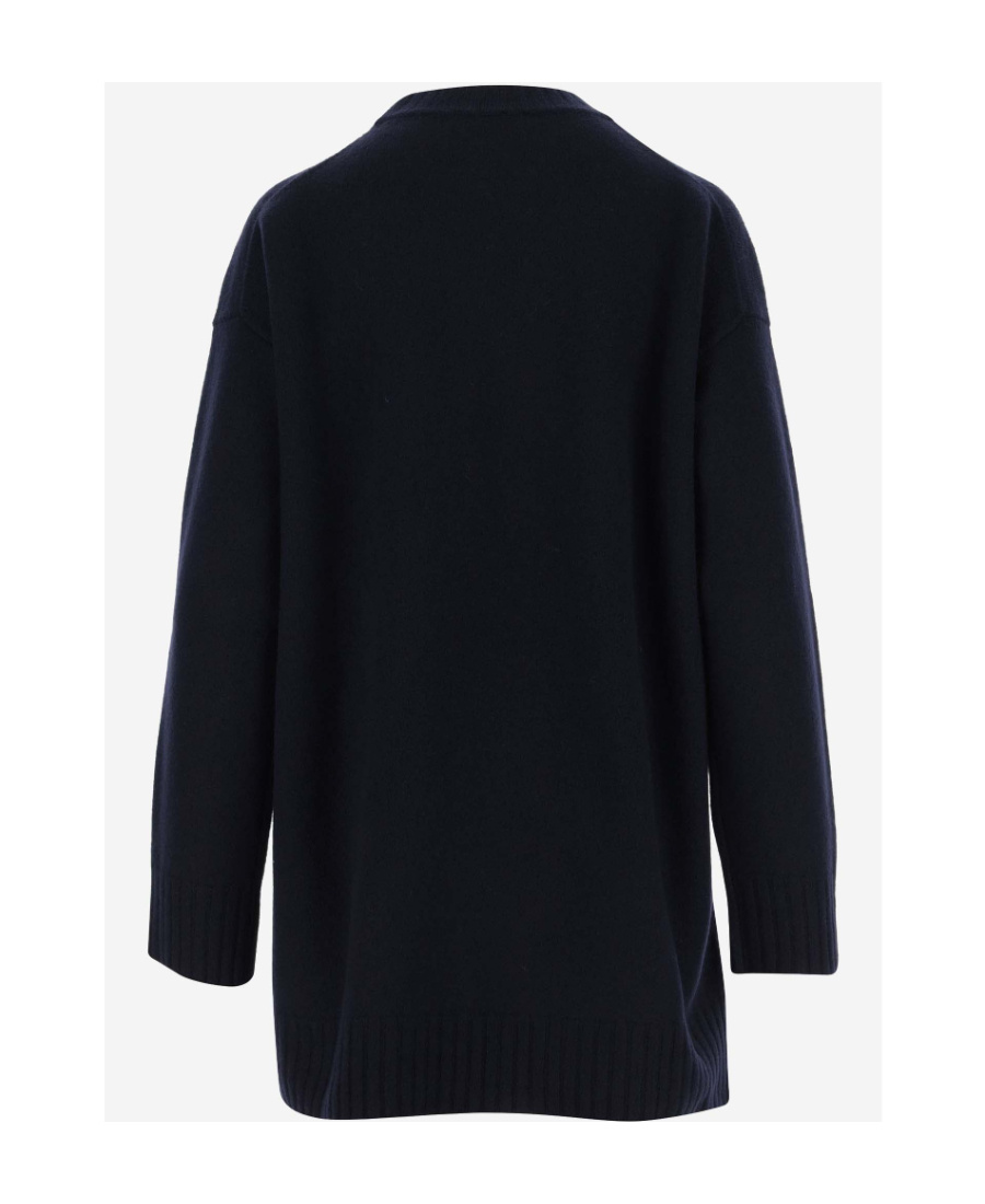 Jil Sander Long Sweater In Black