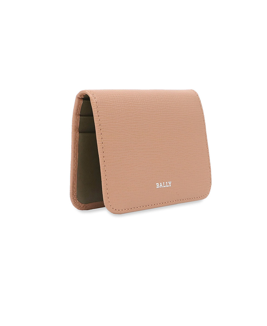 Bally Logo Details Wallet In Nude
