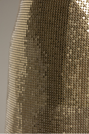 Versace Sequined Mini Skirt In Gold