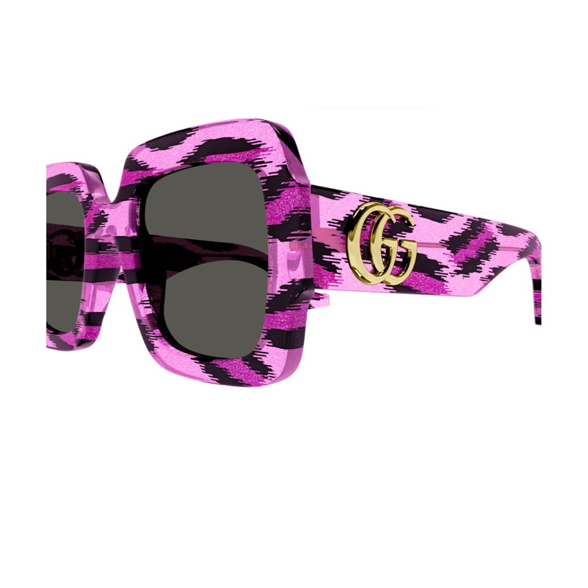 Gucci Double-g Oversize-frame Sunglasses In Black