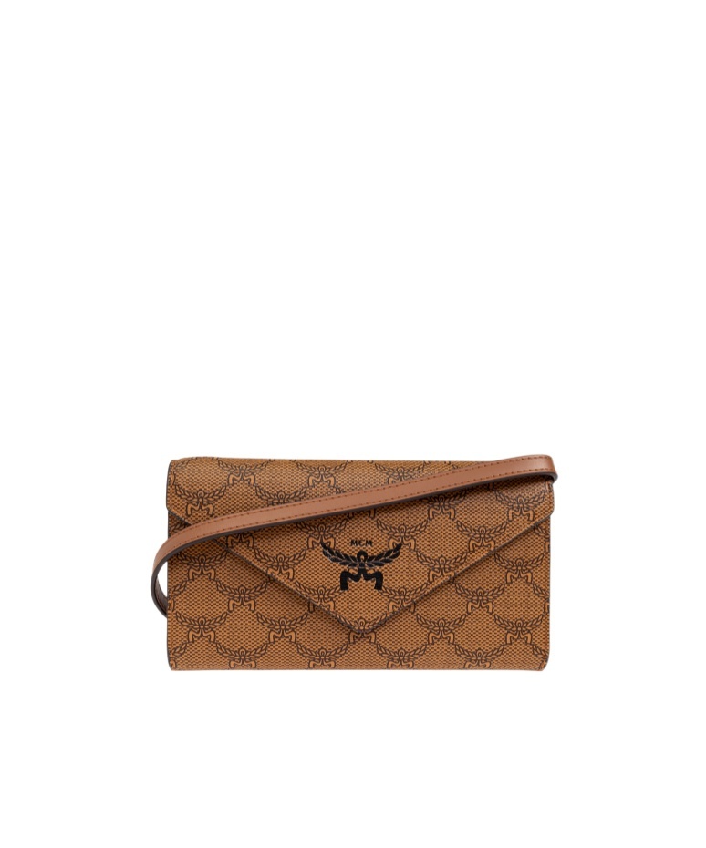 Mcm Flip Wallet In Brown