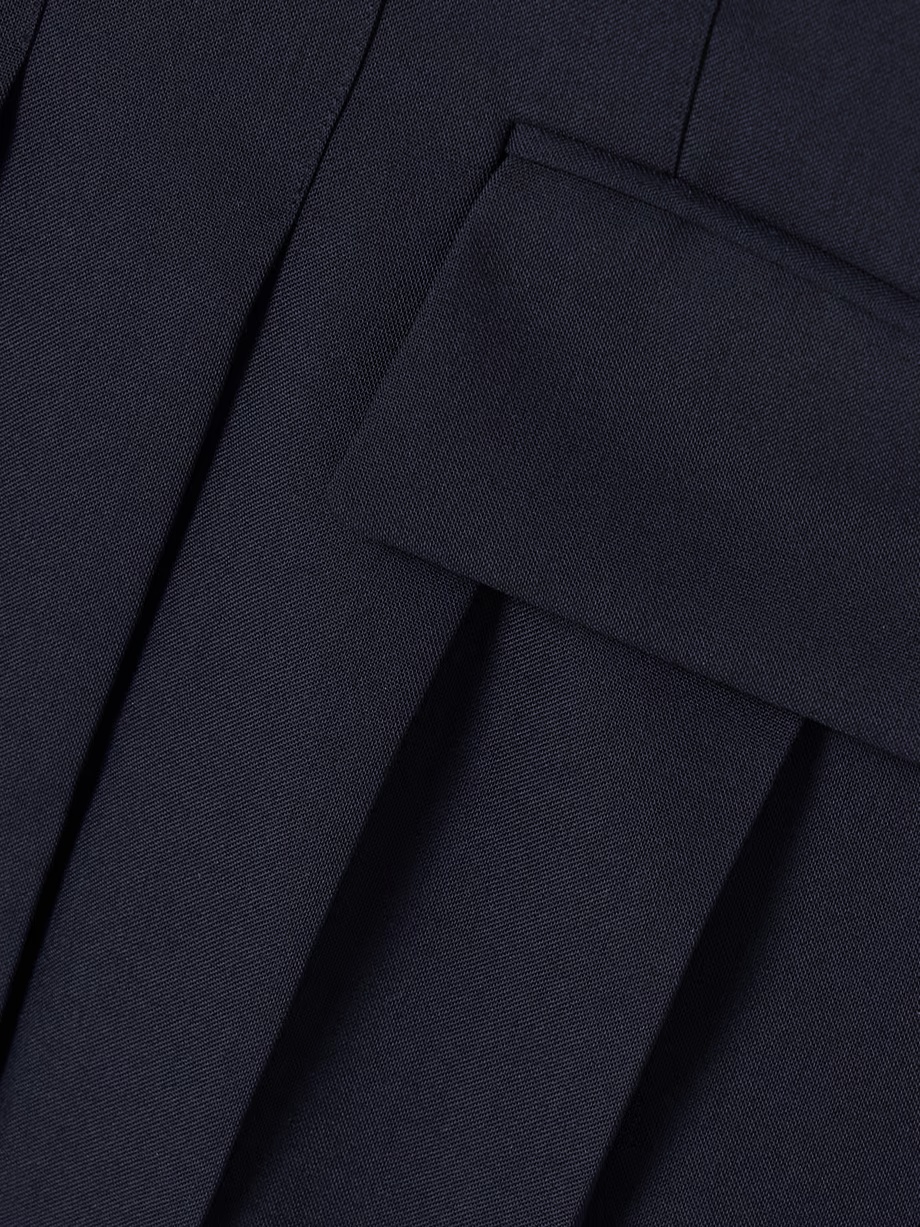 SACAI STRIPED ASYMMETRICAL DRESS