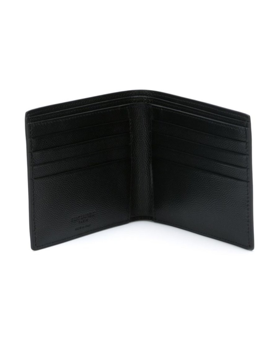 Saint Laurent Sl Classic Logo Wallet Blk In Black
