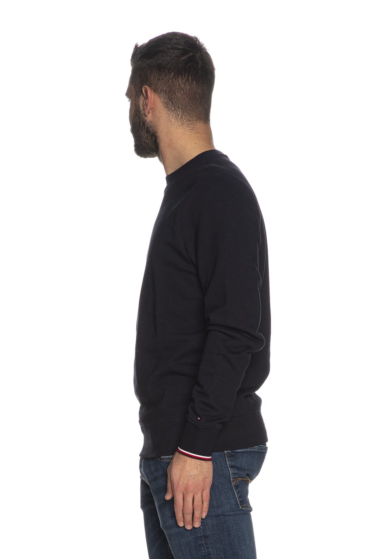 Tommy Hilfiger Long-sleeved Sweater In Black