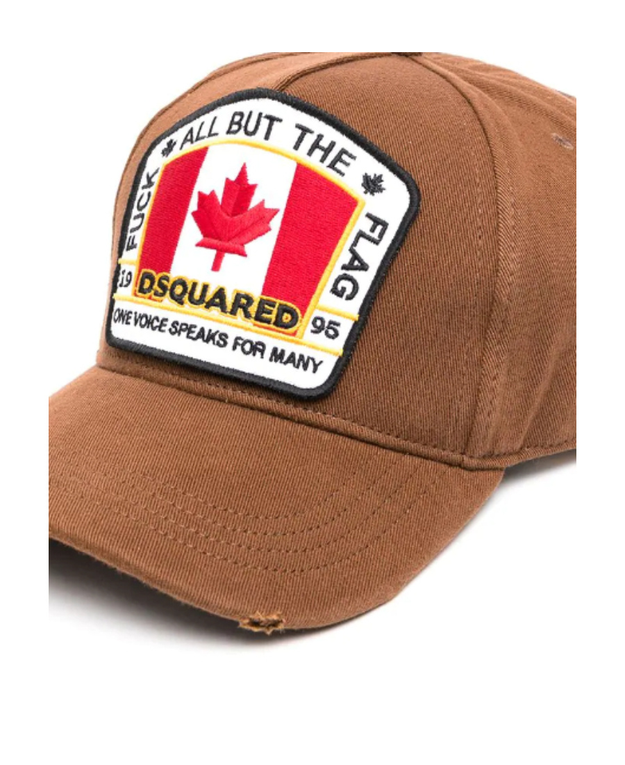 Dsquared2 Appliqued Baseball Cap In Brown