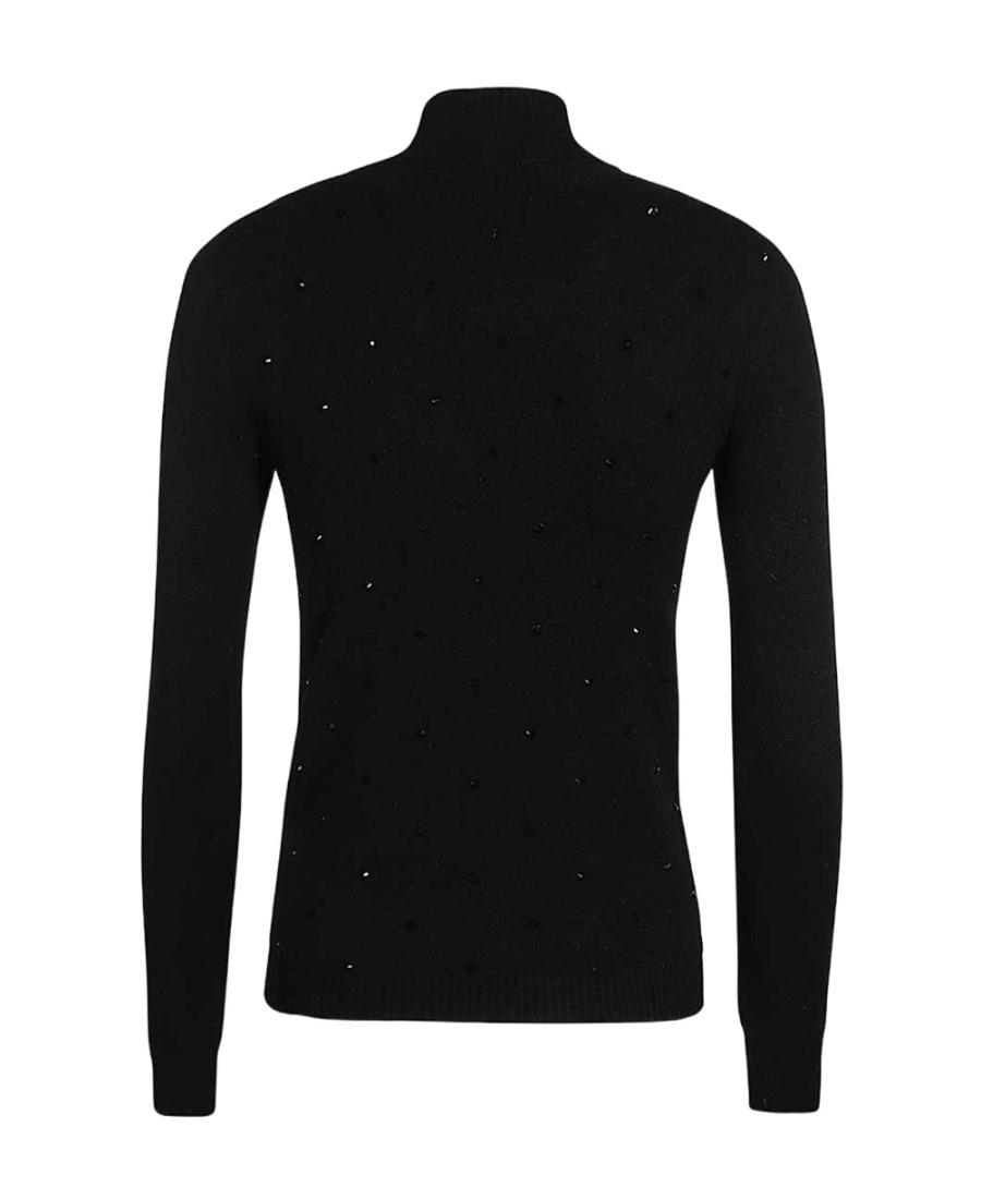 Ermanno Ermanno High-neck Long-sleeved Sweater In Black