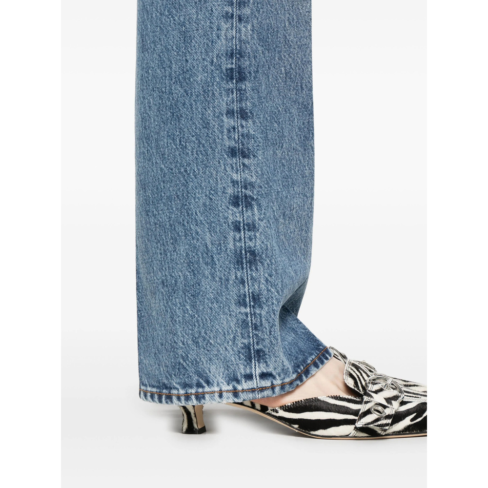 Frame Jeans With Belt Loops In Blue
