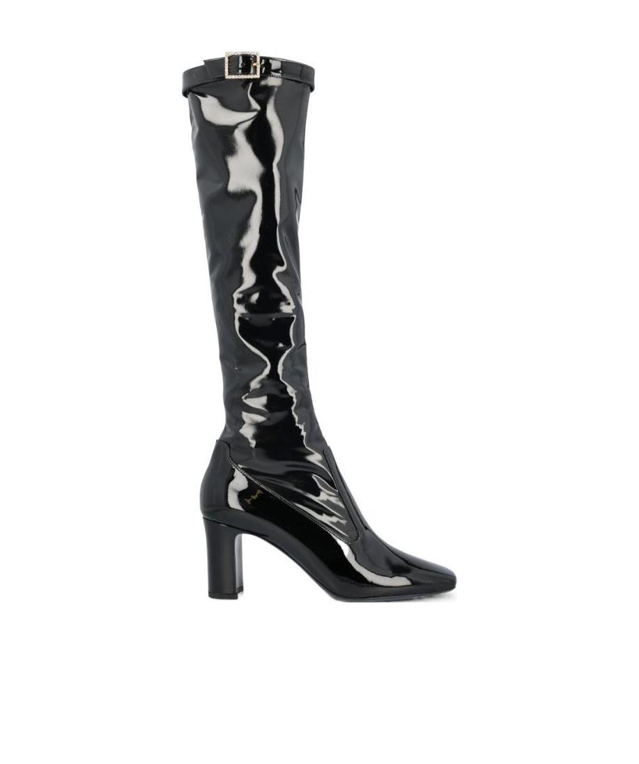 Saint Laurent Elle Knee-high Boots In Black