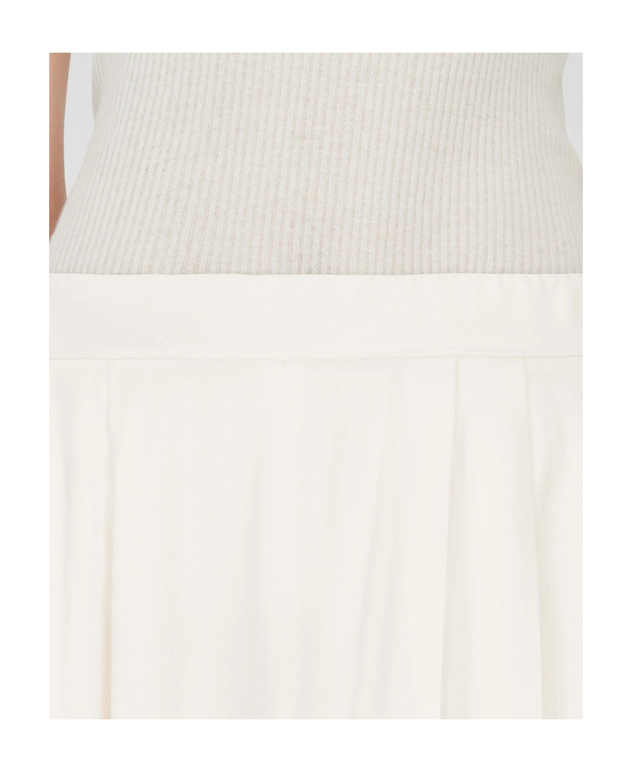 Fabiana Filippi Pleated Wide-leg Trousers In White
