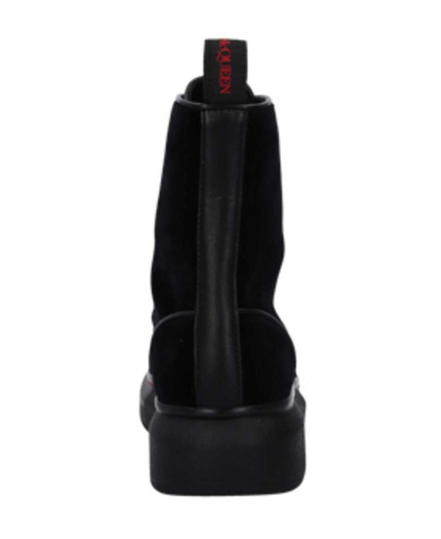 Alexander Mcqueen Oversized Sole Boots In Black