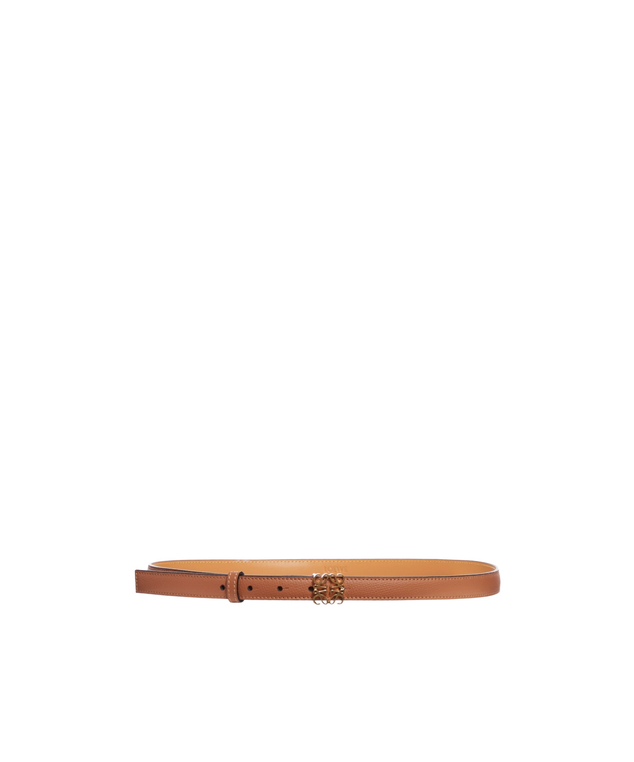 Loewe Anagram Leather Belt In Brown