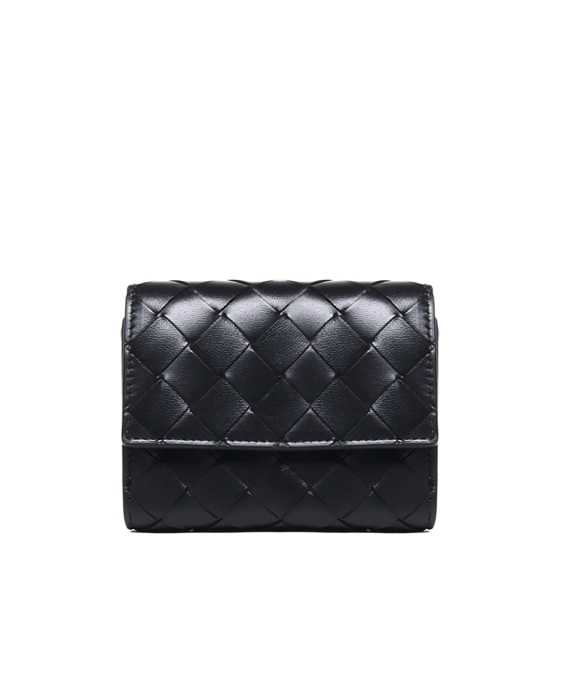 Bottega Veneta Weaving Wallet In Black