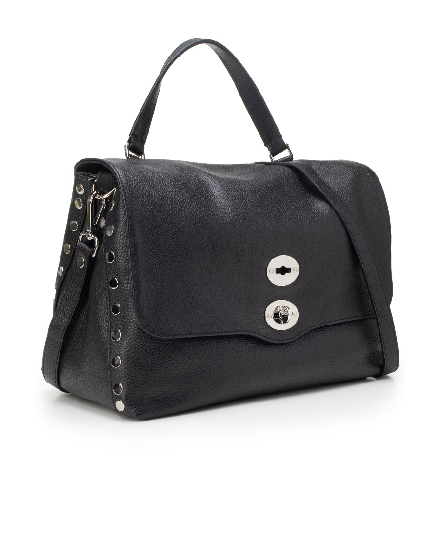 Zanellato Postina Leather Tote Bag In Black
