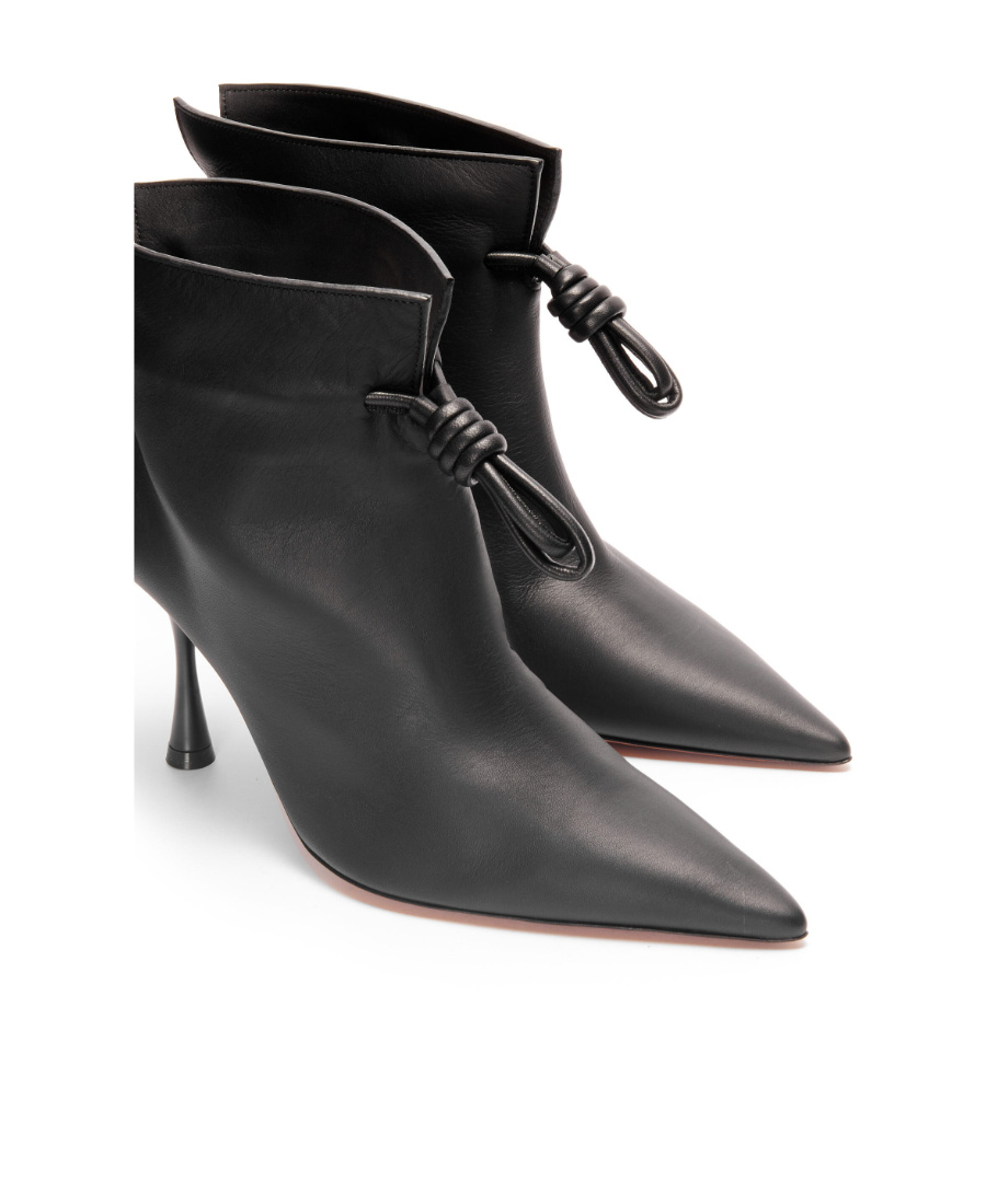 Loewe Black Leather Flamenco Boots For Women In Black