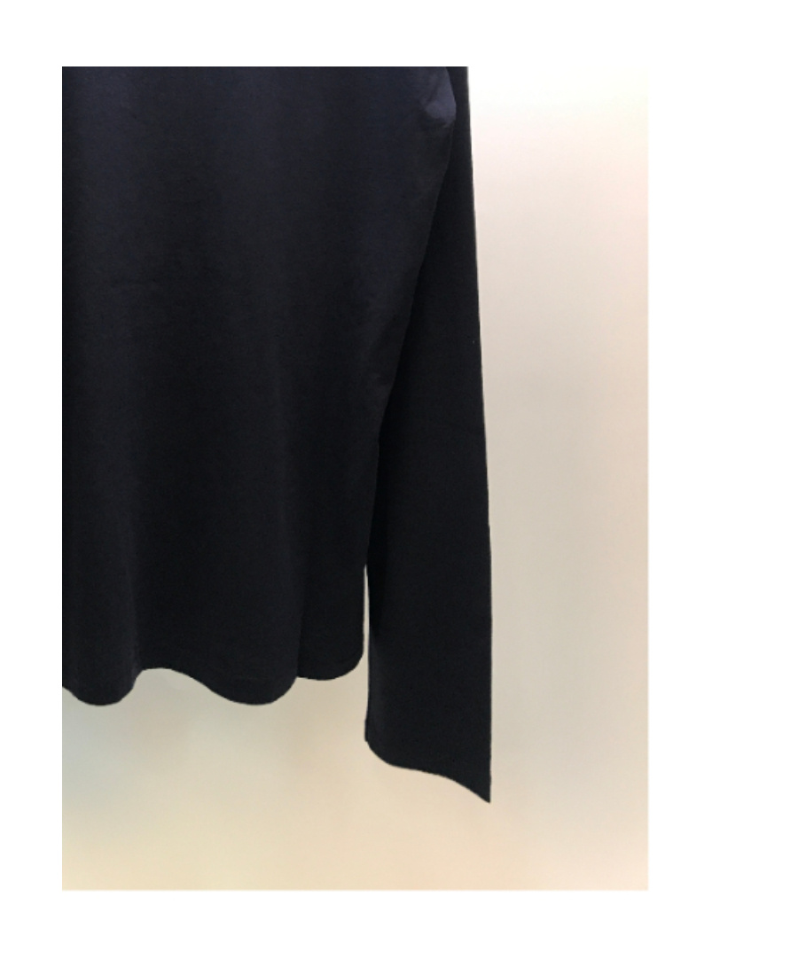 Just Cavalli T-shirt With Round Neck And Long Sleeves In Black