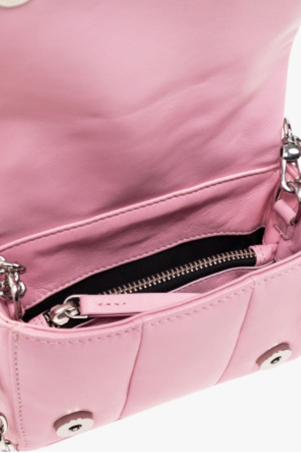 Stand Studio Quilted Leather Satchel Bag In White