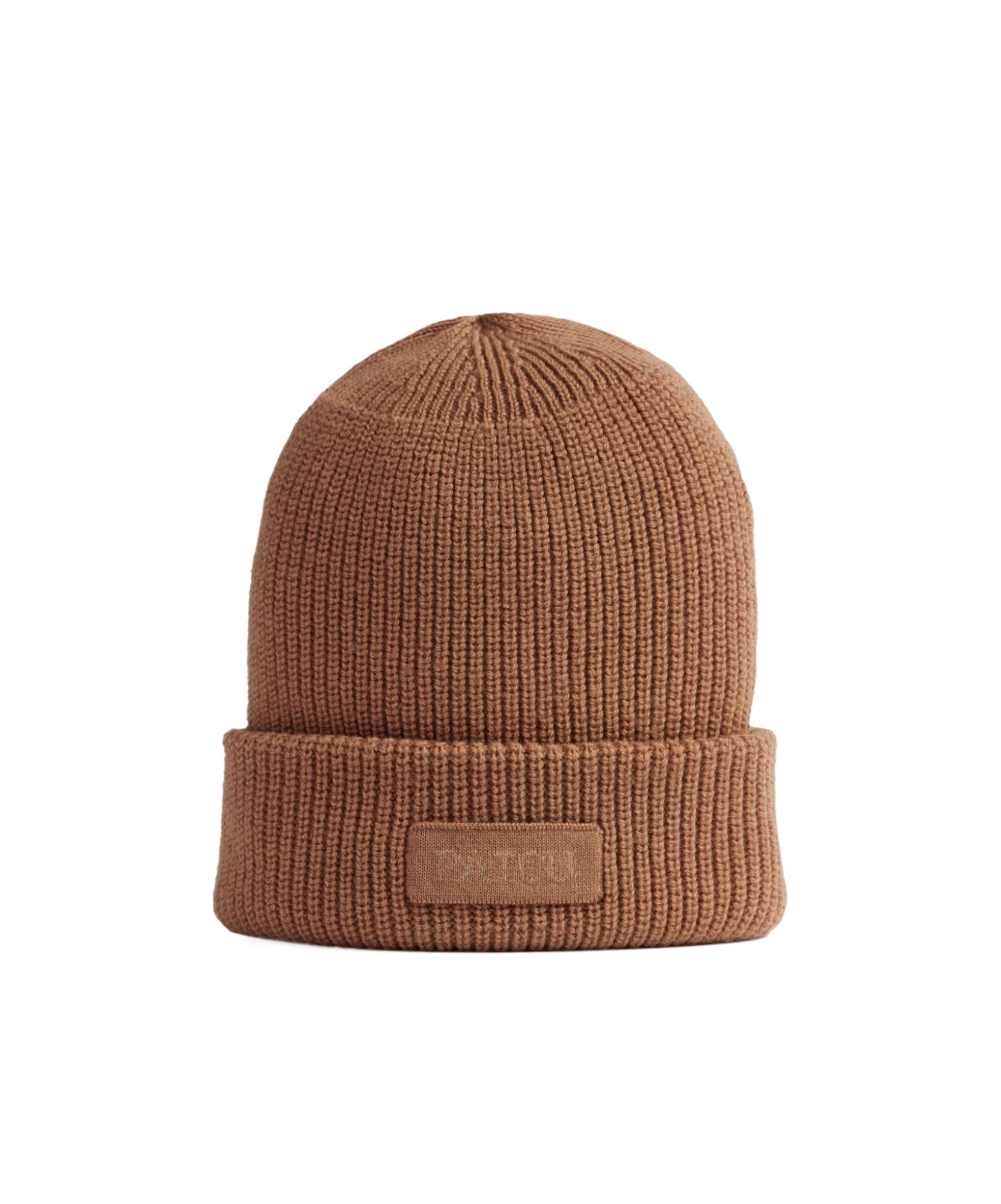 Patou Embroidered-logo Beanie Hat In Brown