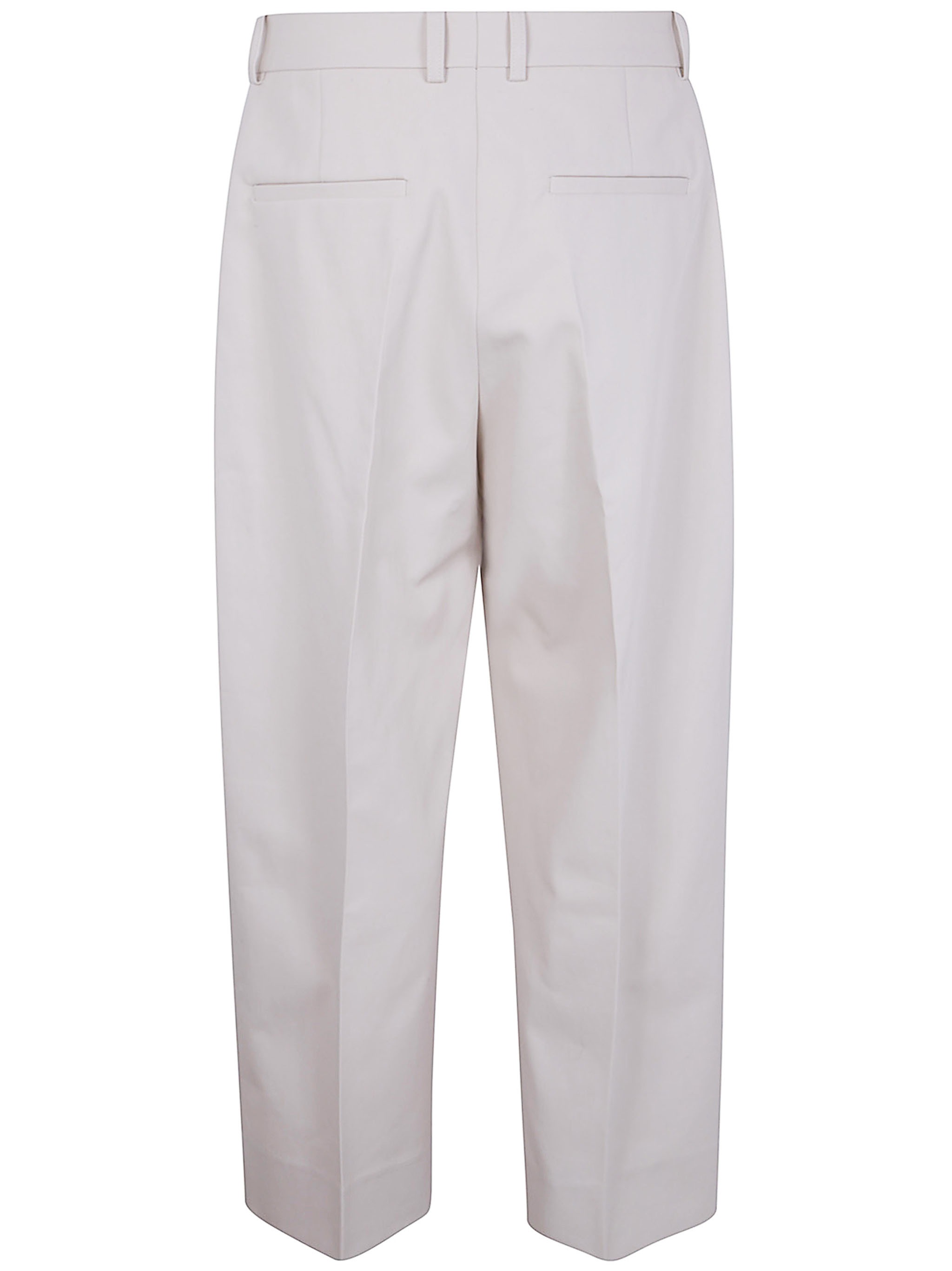 Studio Nicholson Pleated Front Trousers With Belt Loops In Gray