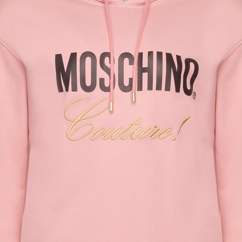 Moschino Logo Pattern Dress In Pink