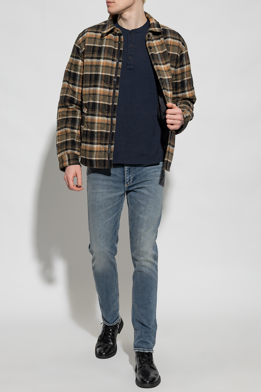 Rag & Bone Item O-neck Short-sleeved T-shirt In Black