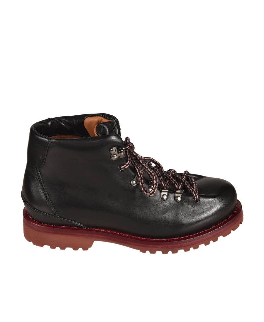 Buttero Classic Lace-up Boots In Black