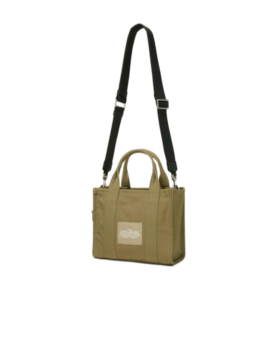 Marc Jacobs Logo Printed Zip-up Small Tote Bag In Brown