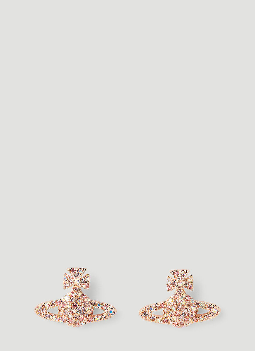 Vivienne Westwood Embossed Earring In Yellow