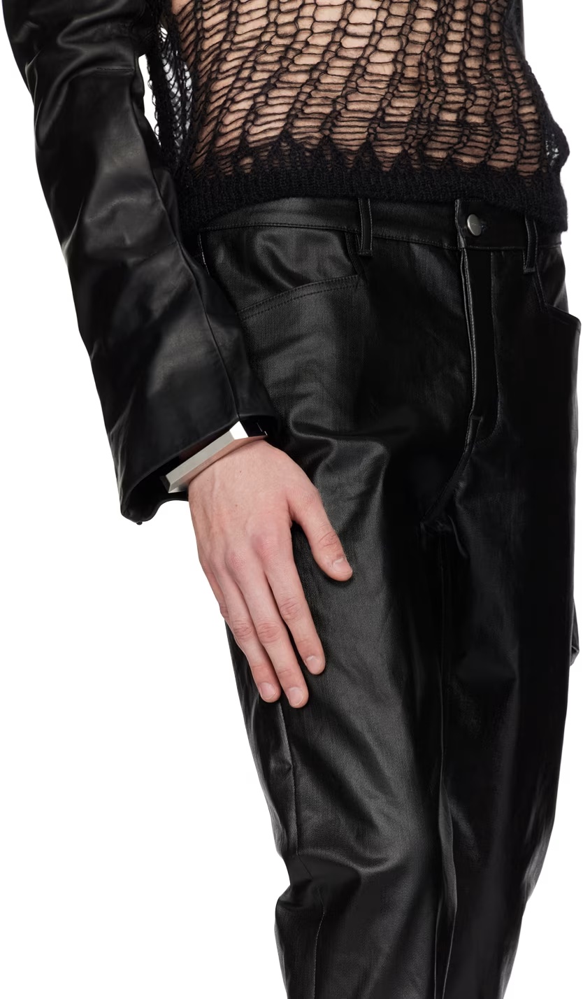 Rick Owens Beveled Logo Bracelet In White