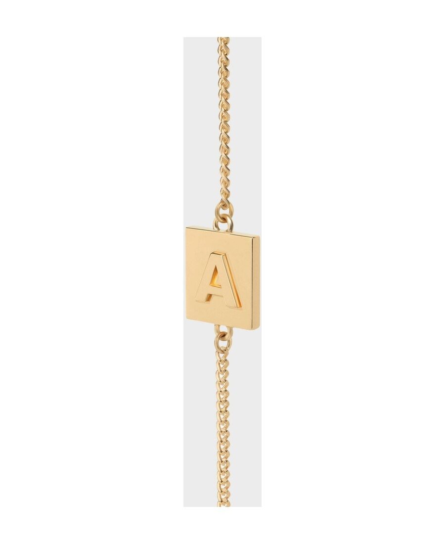 Celine Letter D Chain Bracelet In Yellow