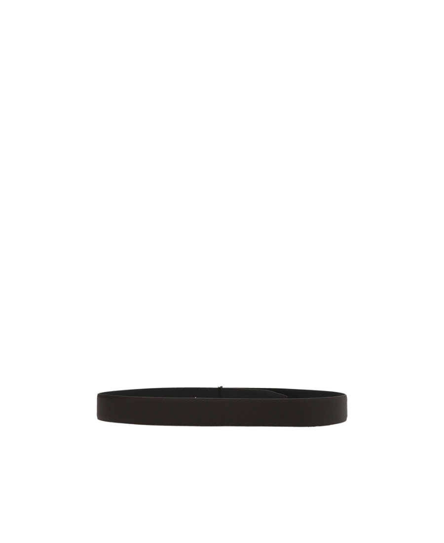Tom Ford Men Logo Reversible Belt In Black