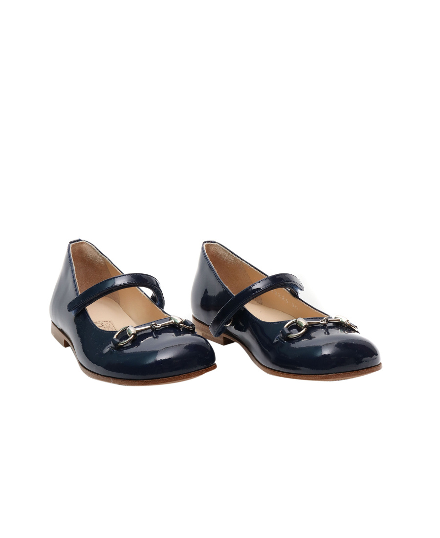 Gucci Horsebit Detail Ballerina Shoes In Blue