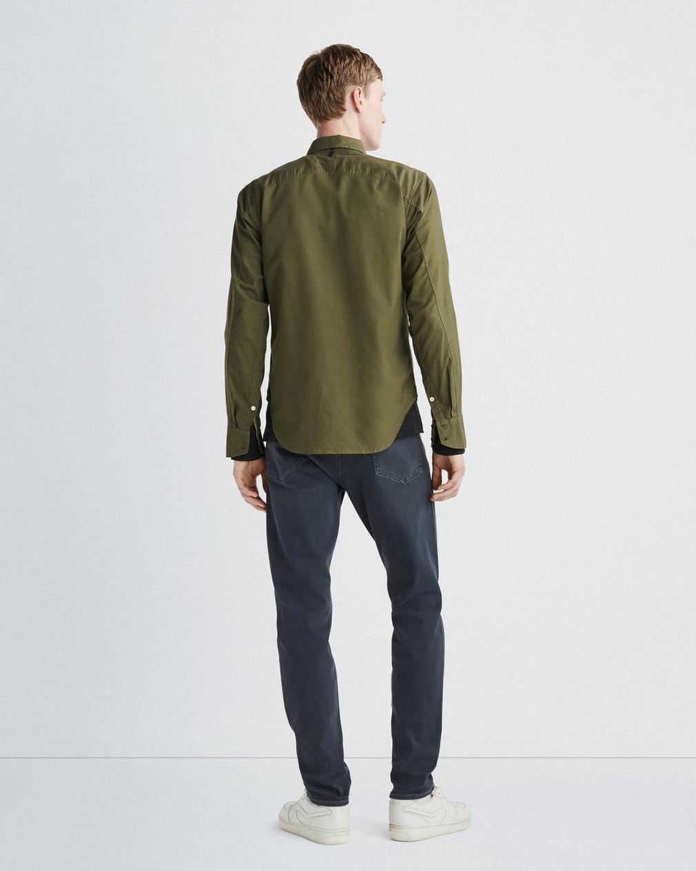 Rag & Bone Belt Ring Denim Trousers In Black