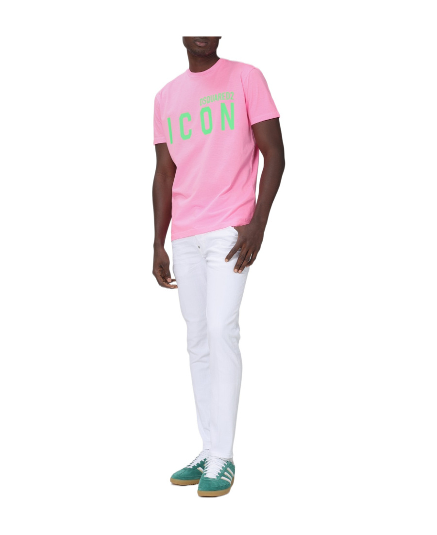 Dsquared2 White Cotton Denim Jeans In White