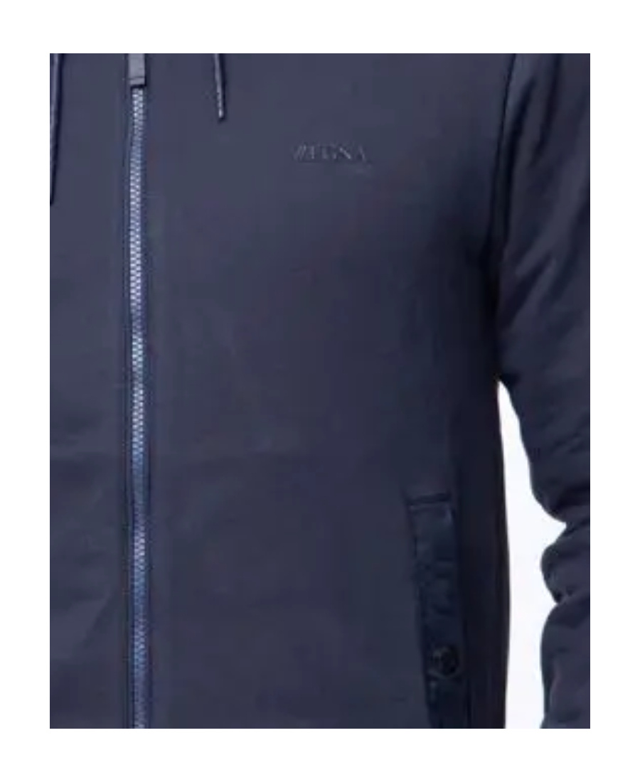 Shop Zegna Logo Casual Jacket In Black