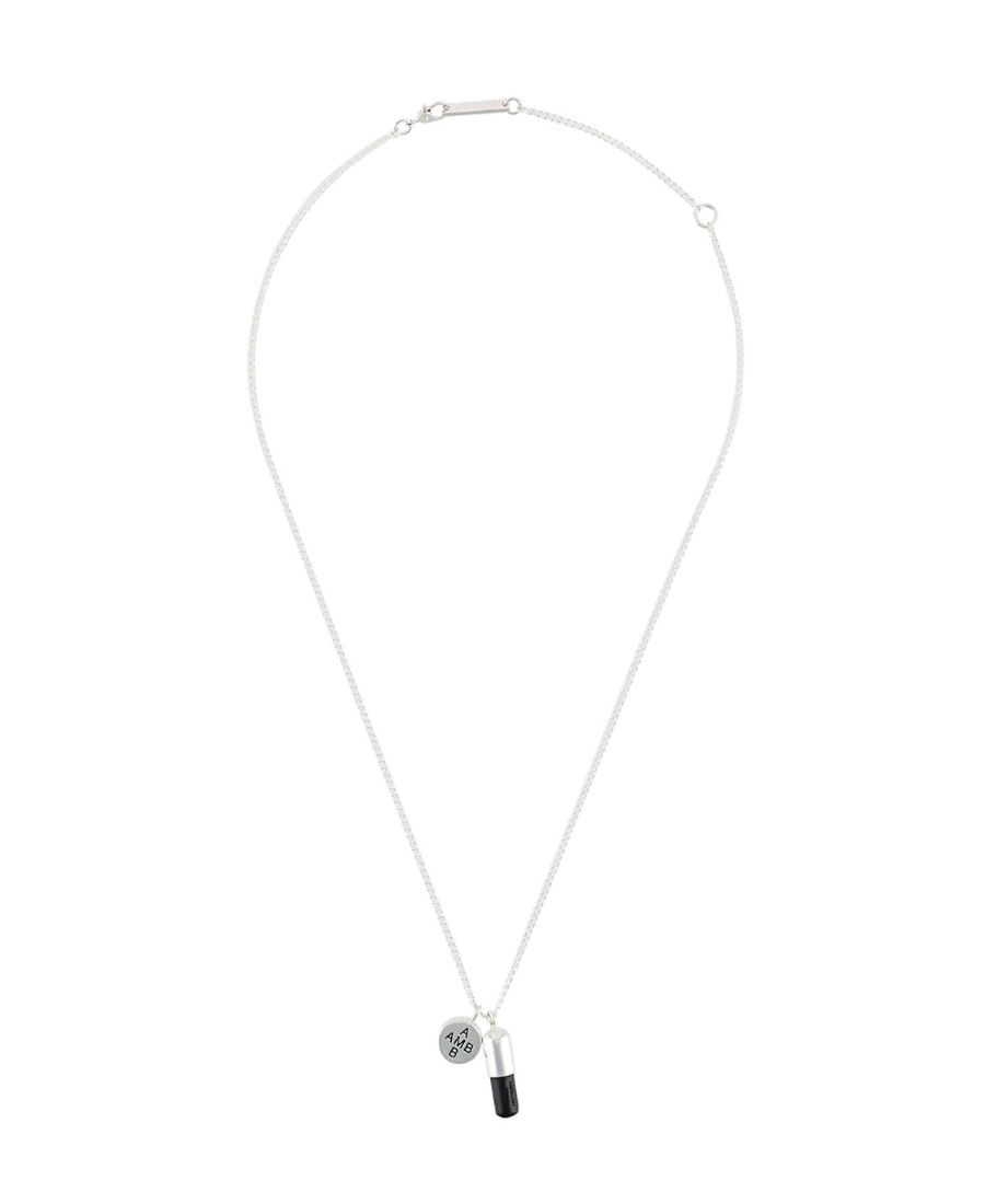 Ambush Pill Logo Necklace In White