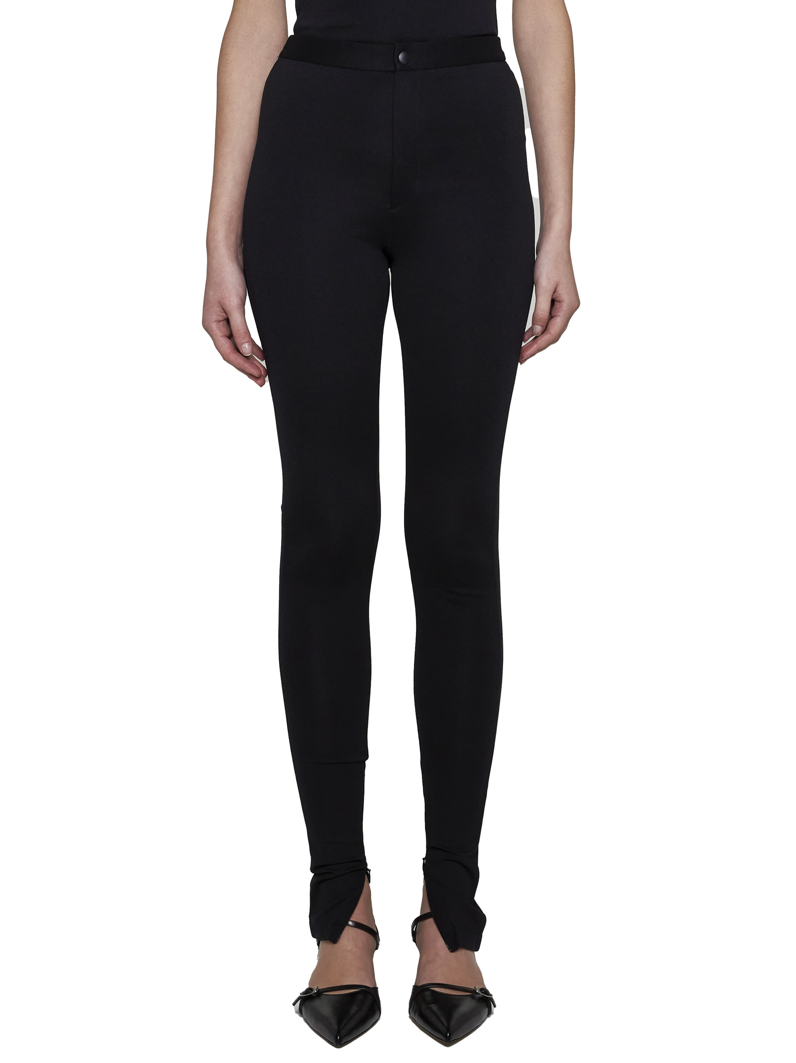 Wardrobe.nyc High Waist Stretch Casual Pants